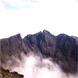 Ridgeline of the Cullin Hills above the mist